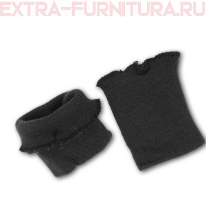 Манжет трикотажный 100% акрил цв. темно-серый, дл.10,5см, уп.125пар