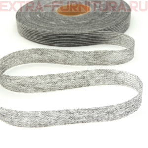 Лента нитепрошивная клеевая, по долевой, арт.4715G шир. 15 мм цв.серый ,уп. 100 м