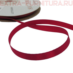 Лента атласная  6 мм  цв.063 темно-красный рул. 27,42м