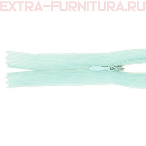 Молния потайная  № 3, 20 см, цв. 182 голубой п/э пл.9,3 гр/м