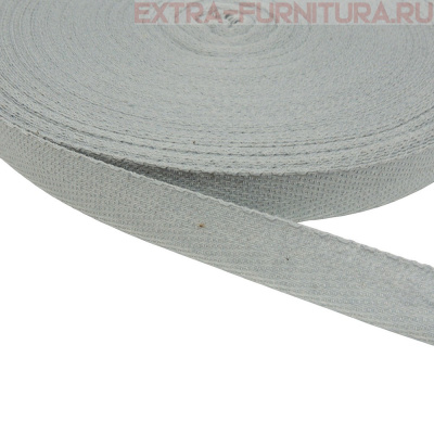 Лента киперная х/б 13 мм, цв.40 светло-серый, уп.50м (пл.2,8 г/м)
