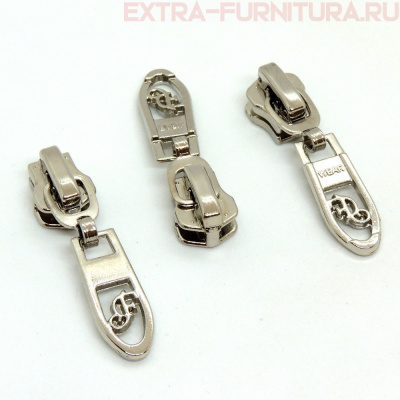 Бегунок декоративный автомат М5 никель №3 (уп.50шт)