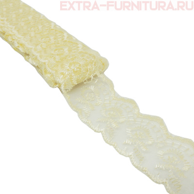 Кружево ш 3,5 см, цв.шампань (10 ярдов)