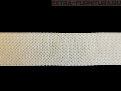 Резинка вязаная, 60мм, цв.белый (уп.-50м, 5уп./20уп.) "М"