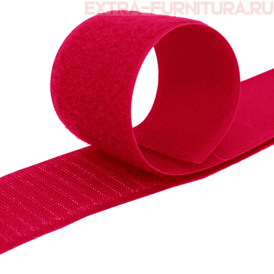 Лента контакт 50мм цв.красный 148 (25м)